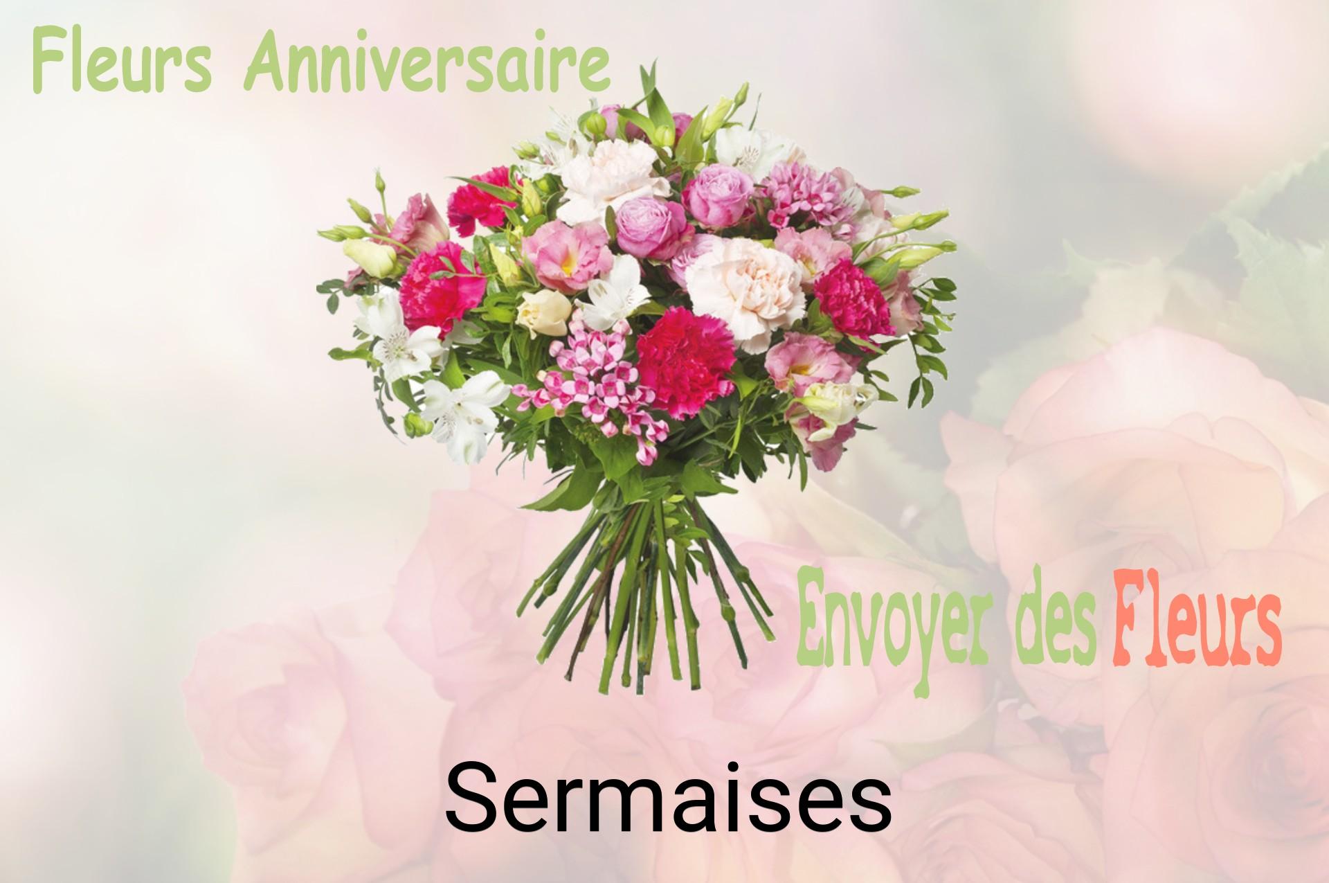 Bouquet de fleurs d’anniversaire livré à Sermaises